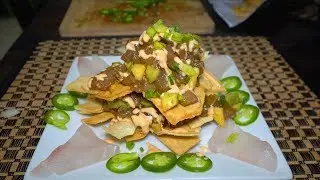 Wahoo (Ono) Poke Style Fish Nachos! Easy Recipe!