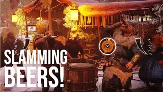 BEER GUZZLING! AC VALHALLA YULE FESTIVAL! Beat Drinking Game Guide | Win Braun's Folly | Yule Tokens