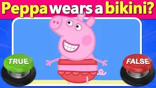 ⭕❌ Peppa Pig True or False Quiz 🐷❓ Ultimate Trivia Challenge! 🎯 | Quiz DingDong
