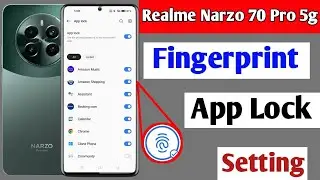 realme nazro 70 pro 5g app lock fingerprint | how to set app lock fingerprint realme nazro 70 pro 5g