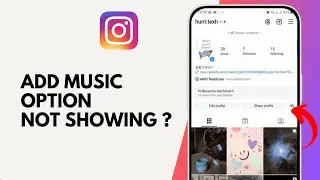 How to Fix Instagram Profile Add Music Option Not Showing