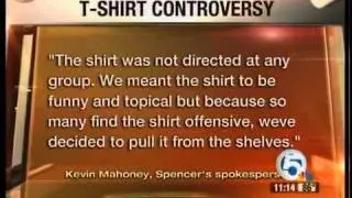 Controversial message on shirt