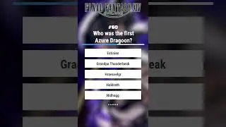 FFXIV Quiz 60 || #FFXIV #FF14 #ffxivmemes #shorts