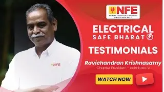 Watch the testimonial from our NFE Coimbatore Chapter President.