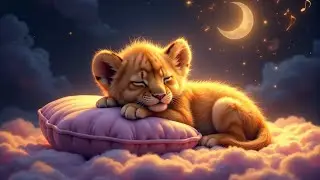 🦁 Gentle Lion Lullabies | Soothing Sleep Music for Babies & Toddlers 🌙✨