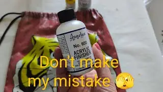 The Big Mistake I Made Painting a Nylon Bag (and How to Fix It)