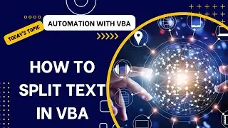 How to split text in VBA | split function example