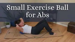 Small Stability Ball Workout for Abs | 20 Beginner Pilates Mat Workout