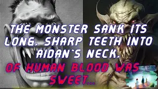 The monster sank its long, sharp teeth into Aidan's neck, the taste of human blood was sweet...
