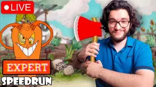 LIVE DO DILL TREINANDO SPEEDRUN NO CUPHEAD SEM ATIRAR