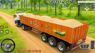 🚛 Indian Truck Simulator 2025 | Heavy Sand Transport in Offroad Village Road | Truck Driving Game