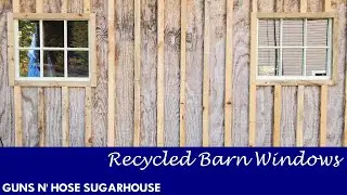 Установка старых амбарных окон в Sugarshack