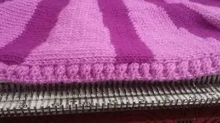 border design in knitting machine बुनाई मशीन में बॉर्डर का डिजाइन