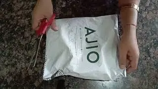 ajio product unboxing /very beautiful white colour top unboxing and review from a jio//
