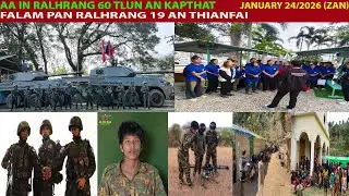 Jan 24 Zan: Falam Pan Ralhrang Drone Le Bomb An Thlak Miah 19 An Thi. AA In Ralhrang 60 Tlun An