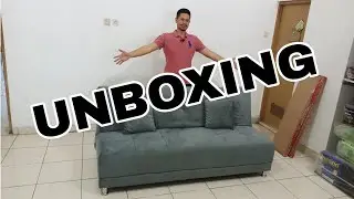 REVIEW SOFA BED MINIMALIS KAIN BELUDRU TERBARU