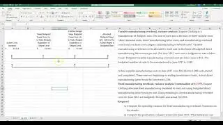 Flexible Budgets, Overhead Cost Variances, and Management Control   Example 2
