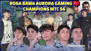 ROSA DKK BAWA TIM NYA AURORA GAMING 🇹🇷 JUARA🏆 DI TURKEY CHAMPIONS MLBB TURKEY CHAMPIONSHIP (MTC) S6❗