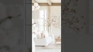 Elegant Living Room with Spring Vibes 🌿 #home #interiordesign #eleganthomes #homedesign