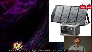 3256805181759287 ALLPOWERS R600 Portable Powerstation with Solarpanel Optional，299Wh