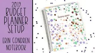 BUDGET PLANNER SETUP in an Erin Condren Notebook