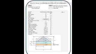 Dome Live Storage Calculation Based on Dimensions No Underground
