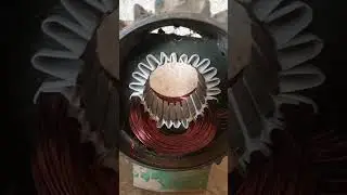 Monoblock pump motor rewinding #waterpump #motor #youtube #shorts #singlephase #pump #rewinding #1hp