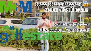 M3M New launch project sector 65 part of m3m golfestate 😱5star amenities Fully loaded apartment 🔥