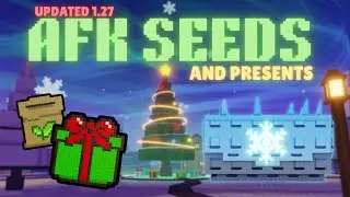 Best Way to AFK SEEDS and PRESENTS in garden tower defense UPD 1.27