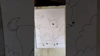 deer🦌 drawing #babydeer #art #animal