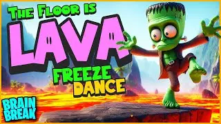 Halloween Floor is Lava 🎃 Freeze Dance for Kids 🎃 Brain Break 🎃 Just Dance