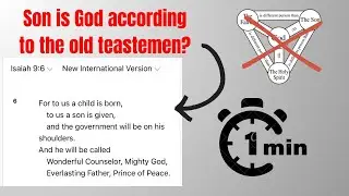 Refuting Isaiah 9:6 - Does the Old Testament predicts the son as God?