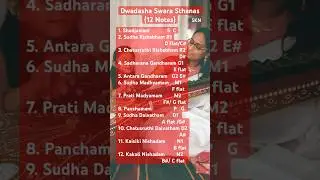 Dwadasha Swara Sthanas | 12 notes | Swaras | Carnatic music | Indian classical music