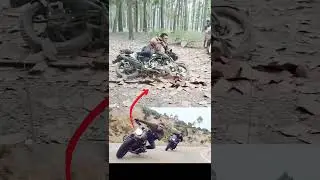 Action Movie BTS shooting🔥😨#filmmaking #bike #action #behindthescene #viral #shortsfeed #shorts