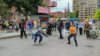 Awesome moves! @UrbSci Brass Band at the Montreal Jazz Festival 2022