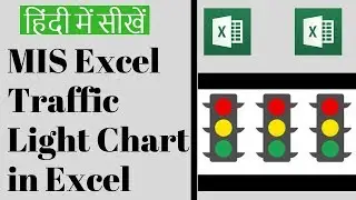Hindi MIS Report in Excel Traffic Light Chart