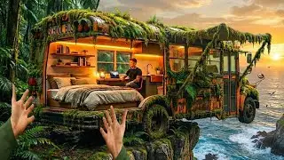 From Rusted Scrap in the Jungle to a Million-Dollar Home (ASMR)!