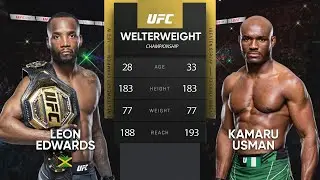 Leon Edwards vs Kamaru Usman 3 Fight UFC 286