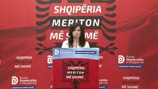 🔴#LIVE - Z&euml;dh&euml;n&euml;sja e Demokrat&euml;ve Euroatlantik, Mirela Karabia, deklarat&euml; n&euml; seli.