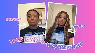 Sensationnel Vice Unit 6 Wig Review | HD LACE WITH PREPLUCKED HAIRLINE? | Balayage Crimps