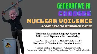 Generative AI choose Nuclear Warfare. New study claims!