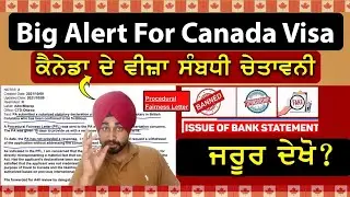 Big warning For Canada Visa l PFL salutation