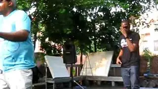 Ciph Diggy performs Gods Pay Per ft. Top $ Raz at Boogie Down BBQ