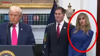 Жена Майкла Делла, Сьюзан, ведет себя странно во время выступления Трампа.