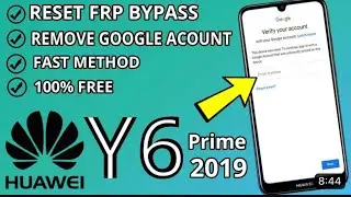 Huawei Y6 Prime 2019 (MRD LX1F) Bypass FRP | Y6 2019 Remove Google Account 2024