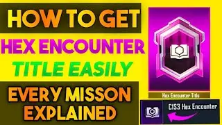 HOW TO GET HEX ENCOUNTER TITLE IN BGMI | Get Free Title In PuBG | PUBG MOBILE NEW TRICK TO GET TITLE