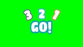 Fall Guys Start Countdown Green screen