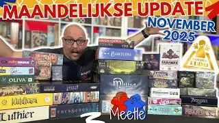 Maandelijkse Bordspellen Update NOVEMBER 2025 - Nieuwe spellen, nieuws & reviews bij Meetle 🎲