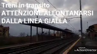 Treni in transito ATTENZIONE ALLONTANARSI DALLA LINEA GIALLA