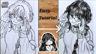 How To Draw Kaoruko Waguri 🎨| Easy Tutorial Step By Step| Anime Girl Art 